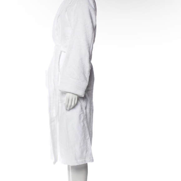 FRETTE Women’s White Cotton Luxury Bathrobe XL Imported - Picture 2 of 11